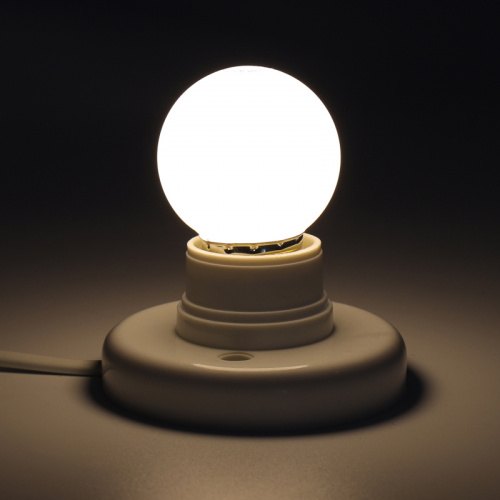 Лампа шар NEON-NIGHT Е27 5 LED Ø45мм - ТЕПЛЫЙ БЕЛЫЙ (1/100) (405-116) фото 2