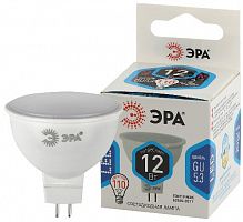 Лампа светодиодная ЭРА STD LED MR16-12W-840-GU5.3 GU 5.3 12 Вт софит нейтральный белый свет (1/100) (Б0040888)