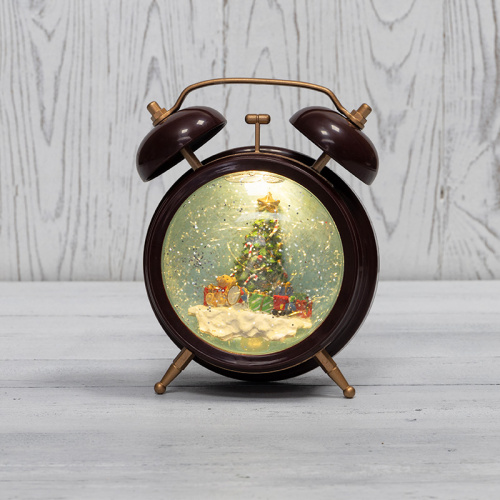 Светильник декоративный NEON-NIGHT "Часы" с эффектом снегопада (1/9) (501-162)