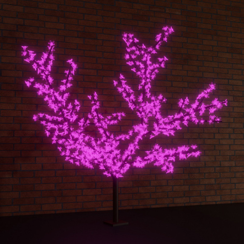 Дерево светодиодное NEON-NIGHT "Сакура", высота 2,4м, диаметр кроны 2,0м, фиолетовые диоды, IP 65, понижающий трансформатор в комплекте (1/1)