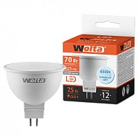 Лампа светодиодная WOLTA MR16 7.5Вт 6500К 625лм GU5.3 1/50 (25WMR16-220-7.5GU5.3)