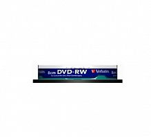 Диск VERBATIM mini DVD-RW 1.4 GB (2х) CB-10 Print (100)