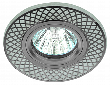 Светильник ЭРА декор cо светодиодной подсветкой MR16, белый/хром (1/50/1500) DK LD42 WH/CH /1