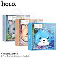 Наушники внутриканальные HOCO EW46, пластик, bluetooth 5.3, микрофон, цвет: серый (1/16/160) (6931474788887)