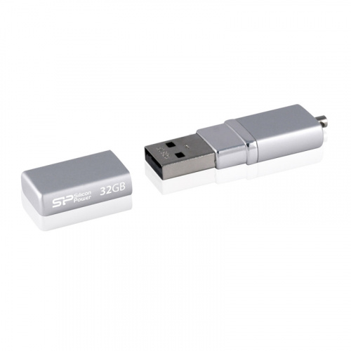 Флеш-накопитель USB  32GB  Silicon Power  LuxMini 710 серый (SP032GBUF2710V1S) фото 2