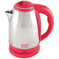 Чайник Homestar HS-1028 (1,8 л) стальной, красный (1/12) (008200)