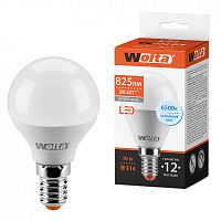 Лампа светодиодная WOLTA Шар G45 10Вт 6500К 900лм Е14 1/50 (25W45GL10E14)