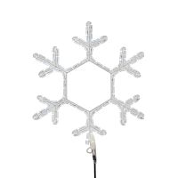 Фигура NEON-NIGHT световая "Снежинка" цвет белый, размер 55*55 см, мерцающая  (1/10) (501-337)