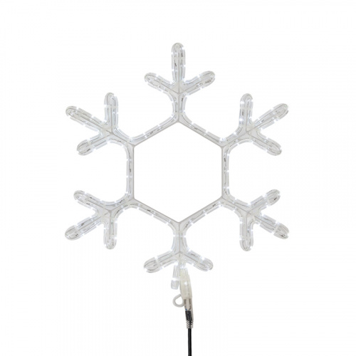 Фигура NEON-NIGHT световая "Снежинка" цвет белый, размер 55*55 см, мерцающая  (1/10) (501-337)