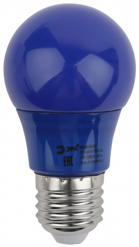 Лампа светодиодная ЭРА STD ERABL50-E27 E27 / Е27 3Вт груша синий для белт-лайт (1/100) (Б0049578) фото 3