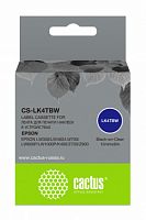 Картридж ленточный Cactus CS-LK4TBW черный для Epson LW300/LW400/LW700/LW600P/LW1000P