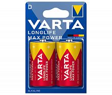 Элемент питания VARTA  LR20 LONGLIFE MAX POWER   (2 бл)  (2/20/100) (04720101402)