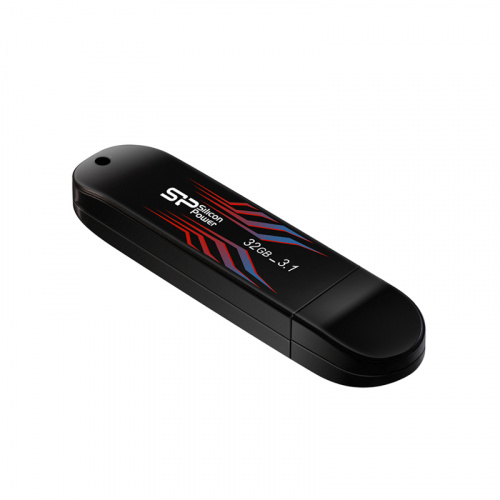 Флеш-накопитель USB 3.0  32GB  Silicon Power  Blaze B10, термочувствительный корпус, черный (SP032GBUF3B10V1B) фото 10