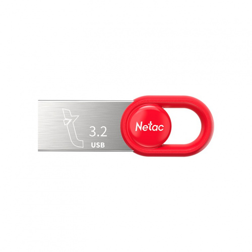 Флеш-накопитель USB 3.2  128GB  Netac  UM2  красный (NT03UM2N-128G-32RE)