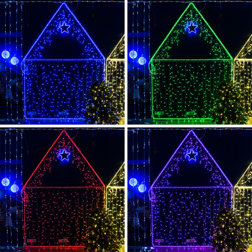 Гирлянда NEON-NIGHT Нить 10м, 100 LED, цвет: RGB. свечение с динамикой (при использовании контроллера), 230 В (1/10) фото 6