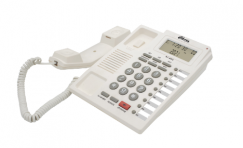 Проводной телефон c дисплеем RITMIX RT-460 white, АОН, FSK/DTMF, спикерфон (1/20) (80001482)
