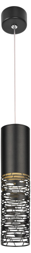 Светильник ЭРА потолочный подвесной PL27 BK MR16 GU10 цилиндр черный (1/25) (Б0061367)