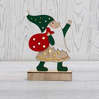 Фигурка деревянная NEON-NIGHT с подсветкой "Дед Мороз" 18 см (1/192) (504-016)