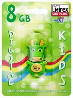 USB  8GB  Mirex  Дракон  зелёный  (ecopack)