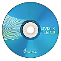 Диск Smartbuy DVD+R 4,7GB 16x CB-25 (250) (SB000126)