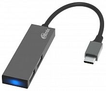 USB-концентратор USB Ritmix CR-4201 Type C Metal, USB2.0 USB-концентратор ; 2 порт. USB2.0 (80000842)