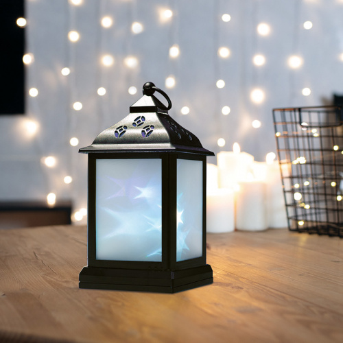 Фонарь декоративный NEON-NIGHT 11х11х22,5 см, черный корпус, цвет свечения RGB с эффектом мерцания (1/12) (513-064) фото 10