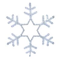 Фигура NEON-NIGHT световая "Снежинка" цвет белый, размер 55*55см  (1/10) (501-334)