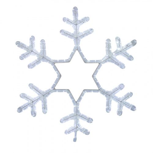 Фигура NEON-NIGHT световая "Снежинка" цвет белый, размер 55*55см  (1/10) (501-334)