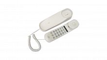 Телефон проводной RITMIX RT-002 white, узк.корп.Кн.наб.на труб.Сброс/Пауза/Повт.Регул.гром.зв.Импул/Тон.наб.ном.3 однокн. (1/25) (80002230)