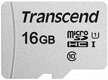 Карта памяти MicroSD  16GB  Transcend 300S UHS-I U1 без адаптера (TS16GUSD300S)