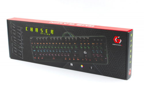 Клавиатура механическая игровая  Gembird KB-G530L, USB, Outemu Blue, 104 кл., Rainbow, 9 реж., черный фото 5