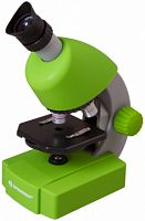 Микроскоп Bresser Junior 70124 монокуляр 40-600x на 3 объектива зеленый