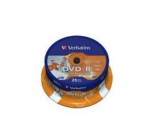 Диск VERBATIM DVD-R 4.7 GB (16х) CB-25 Print (200)