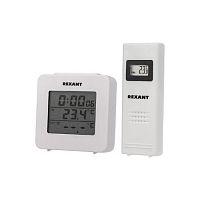 Термометр электронный с часами и беспроводным выносным датчиком REXANT (1/72)