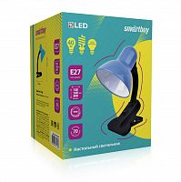 Светильник SMARTBUY настольный под лампу Е27 с прищепкой Blue (SBL-DeskL01-Blue) упаковка пакет (1/30)