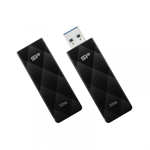 Флеш-накопитель USB 3.0  32GB  Silicon Power  Blaze B20  чёрный (SP032GBUF3B20V1K) фото 3