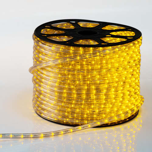 Дюралайт NEON-NIGHT LED, постоянное свечение (2W) - желтый Эконом 24 LED/м , бухта 100м (100/100) фото 7