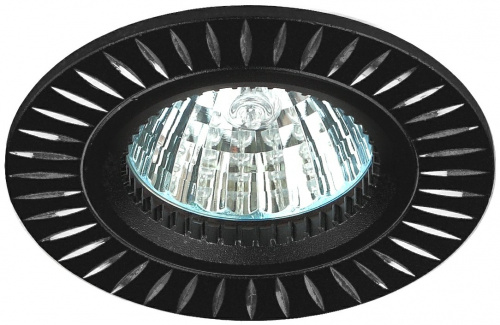 Светильник ЭРА алюминиевый MR16 KL31 AL/BK, 50W, черный/серебро (1/50) фото 4