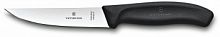 Кухонный нож Victorinox Swiss Classic, сталь, разделочный, лезвие 120 мм., прямая заточка, чёрный (блистер)
