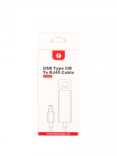 USB-концентратор USB 3.1 Type-C -->RJ-45 1000Mbps Ethernet, Aluminum Shell, 0.15м VCOM <DU320M> (1/150) фото 4