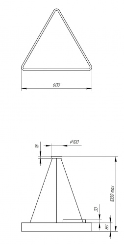 Светильник светодиодный Geometria ЭРА Delta SPO-151-W-40K-030 30Вт 4000К 2900Лм IP40 600*600*80 белый подвесной (1/5) (Б0050574) фото 2