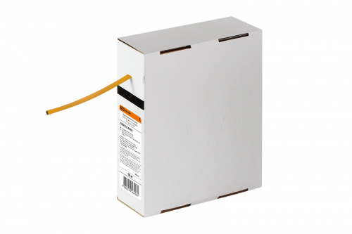 Трубка термоусаживаемая TDM ТУТнг 4/2 желтая в коробке (10 м/упак) (1/1/40)
