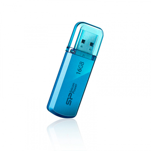 Флеш-накопитель USB  16GB  Silicon Power  Helios 101  голубой (SP016GBUF2101V1B)