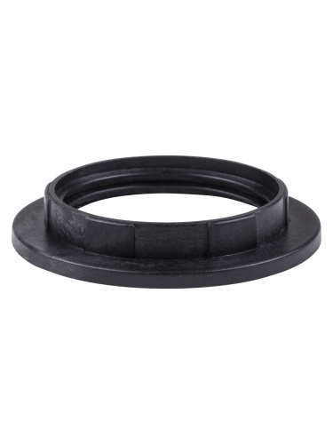 Кольцо TDM для патрона Е27, термостойкий пластик, черный, Б/Н (50/1000) фото 3