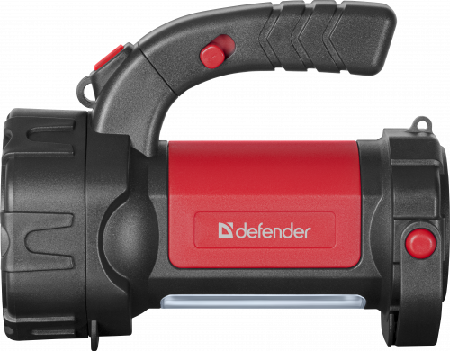 Фонарь DEFENDER прожекторный FL-21, LED+COB 5Вт поворотн ручка, Li-on аккумулятор, режим светильника, плечевой ремень, подставка, красный (92012) фото 9