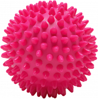 Массажный мячик FitFun MB7 шипы, диаметр 6,8 см, розовый (1/125) (20240)