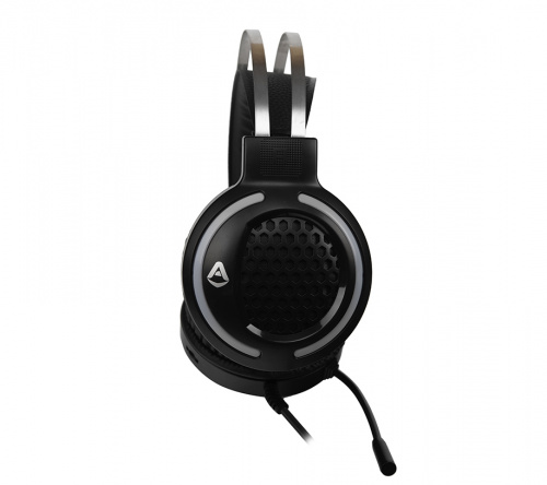 Игровая гарнитура CBR CHP 827 Armor, микрофон с шумоподав., USB/2хмини-джек 3,5 мм, LED-подсветка,  каб. 2,1 м, USB, чёрный (1/30) фото 8