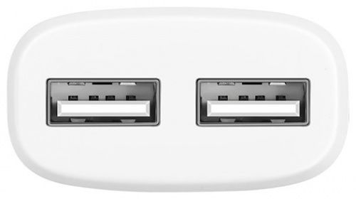 Блок питания сетевой 2 USB HOCO C12, 2400mA, пластик, кабель 8 pin, цвет: белый (1/10/100) (6957531047766) фото 13
