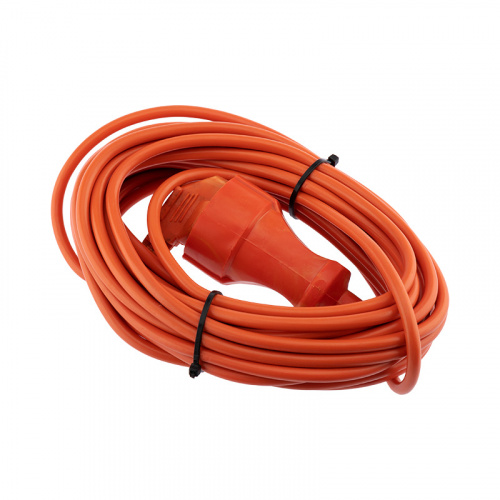 Удлинитель-шнур PROconnect ПВС 3х0.75, 10 м, с/з, 6 А, 1300 Вт, IP44, оранжевый (Сделано в России) (1/25)