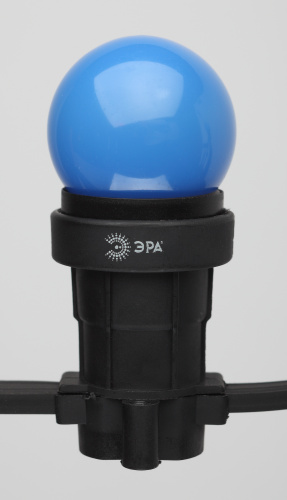 Лампа светодиодная ЭРА BL45-E27 Р45-1W-E27 (диод. шар син., 4SMD, 1W, E27, для белт-лайт) (10/100/6000) фото 5